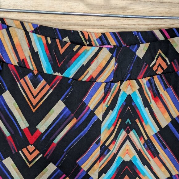 Peck And Peck Colorful Geometric Pattern Pants Size Med - Picture 4 of 7